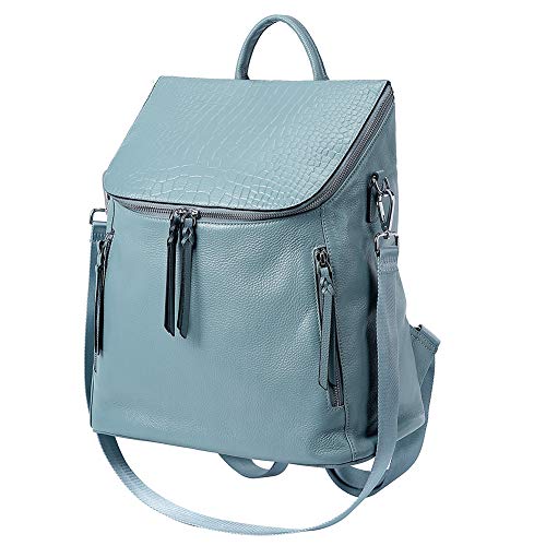 teal backpack purse