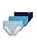 Jockey Women's Underwear Supersoft Hipster - 3 Pack, Indigo Diamond/Blue Waters/Thunder Blue, 7