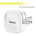 ONSON iPhone Charger,2.4A 12W Dual USB Portable Travel Wall Charger with Foldable Plug+6FT Long Apple Lightning Cable Charging Cord for iPhone 7/7Plus/6S/6S Plus/6/5S/SE/5C,iPad Air/Mini/Pro(White)