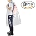 JTENG Emergency Rain Poncho 8 Packs Disposable Assorted Unisex Emergency Rain Poncho Waterproof Reusable Rain Coats with Hoods - Perfect for Festivals, Camping & Theme Parks