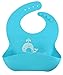 otterlove Silicone Bib – 100% Pure Platinum LFGB Baby Bibs – No Fillers – BPA and Phthalate Free (2 Bib Pack Blue Whales & Green Otters)