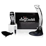 LUX Essentials Deluxe Wine Aerator Gift Set - Wine Aerator, Tower, Stand and Vacuum Wine Pump Stopper.