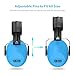 Dr.meter Ear Muffs for Noise Reduction: SNR27.4 Noise Cancelling Headphones for Autism with Adjustable Headband - Kids Ear Protection for Monster Jam, Fireworks, Concerts and Football Game - Blue