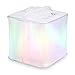 Ivation Inflatable Cube Solar Lantern, for Outdoor Party, Pool, Holiday Decorating, IPX7 Waterproof 10-LED w/3 Light Modes - Charges in Direct Sunlight & Requires No Batteries