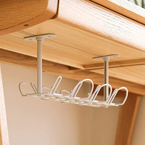 Sumerlly Under Desk Cable Management Tray Organizer for Wire Cord Power Charger Plugs