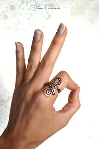 handmade, copper ring, copper jewelry, Adjustable Ring, Wow ring, Organic Jewelery, Boho Ring, Organic Ring