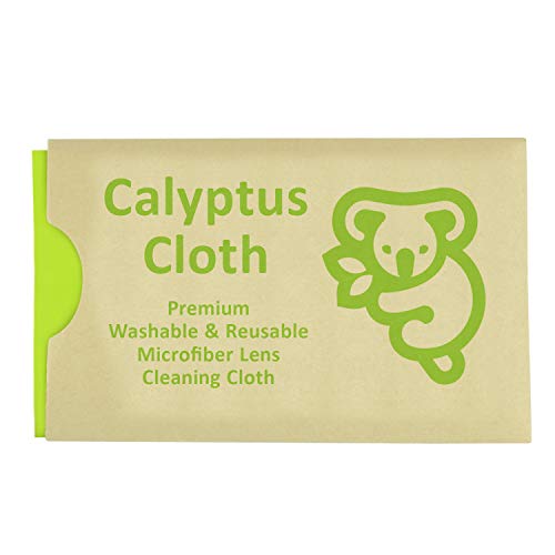 Calyptus Cloth Microfiber Cleaning Cloth | Eyeglass Lens Cleaner | Glasses, Phone, Camera, Computer Screen Cleaning | Safe for All Coated Lenses | 6 Pack, 6x7 Inch, White