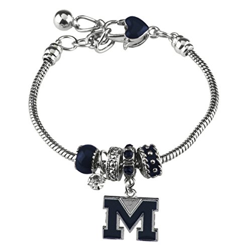 Michigan Wolverines MVP Charm Bracelet