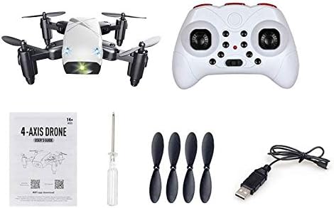 ArgoBear S9 Folding Quadcopter Four-axis Aircraft Without Wifi HD Camera Drone Aircraft Aerial Drone Fixed Height(White)