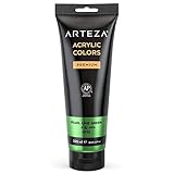 ARTEZA Metallic Acrylic Paint, Pearl Lime Green