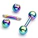 Jovivi 8pc 14G Stainless Steel 5mm Ball Tragus Ear Helix Cartilage Stud Earrings 5/16