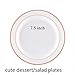 Rose Gold Dessert Plates 96 Pieces, Premium Heavyweight Dessert Plates 7.5