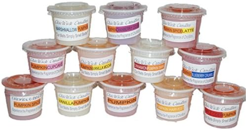 ChicWick Candles 12Pack Pumpkin Patch Variety Pack Sample Pumpkin Fragrance Soy Blend Melts, Pumpkin Spice, Cinnamon Pumpkin Wax Tarts Wax Cubes, 100 Plus Hours of Quality Fragrance Multi Pack