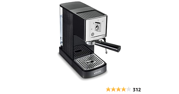 KRUPS Cafetera XP344C51 Espressería Manual Calvi con Sistema Thermoblock  para un rápido precalentamiento, elegante acabado en acero inoxidable para  lucir perfecta : Amazon.com.mx: Hogar y Cocina