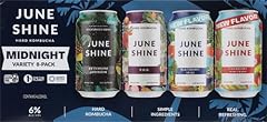 Juneshine Midnight Variety Hard Kombucha 8pk, 12 fl oz cans