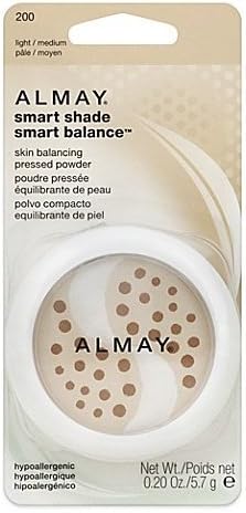 1 pack of Almay Smart Shade Pressed Powder in 200 Light Medium 0.2 oz