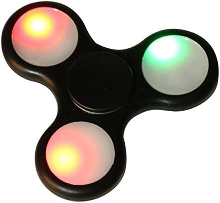 Sodope LED Light Fidget Hands Spinner Fingertip Bearing Toy EDC Focus ADHD Autism Decompression Gyro Adult Children