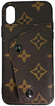 Boozuk iPhone Xs MAX Wallet Case, Luxury Stylish PU Leather Ultra Slim & Thin Soft TPU Anti-Slip Scratch Resistant Cover Case with Card Slot Holder Closure Buckle for Apple iPhone Xs MAX 6.5"