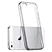 ULAK iPhone SE Case Clear, iPhone 5s case, iPhone 5 case, Clear Slim Fit 5/5S/SE Case with Transparent Flexible Soft TPU Bumper Shock-Absorption Cover -Retail Packaging - Grey