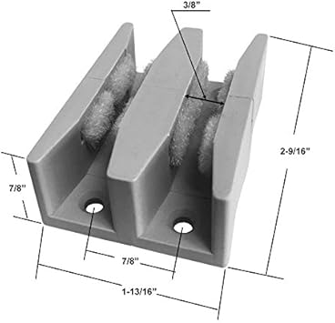 Shower Door Guide For Frameless Sliding Glass Shower Doors Up To 5 16 Thick Amazon Com