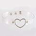 YEYULIN Heart PU Leather Punk Collar Choker Necklace Neck women Jewelry