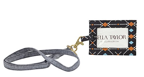 Allie Quilted Cotton ID Lanyard