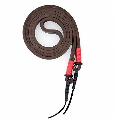 Quick Release Leather Camera Neck Strap—Brown/Red —by E3 Supply Co