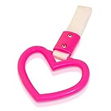 Tsurikawa Handle Japanese Subway Ring Train Bus Handle Hand Strap Drift Charm JDM Bosozoku (Heart: Pink)