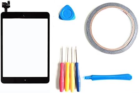 New Touch Screen Digitizer IC Connector+Adhesive For iPad Mini 1/2/3 Black+ Tools (Double-sided adhesive is Also included)