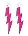 Forum Novelties Women's Neon Lightning Bolt Earrings