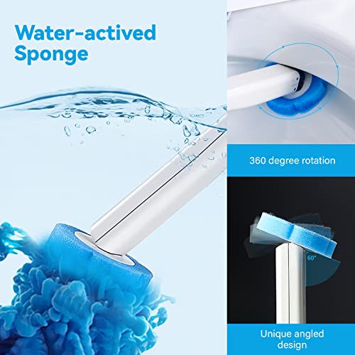 Toilet Wand Kit ELPHECO Toilet Disposable Brush and Holder Set, Toilet