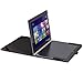 MoKo Lenovo Yoga Book Case, Ultra Compact Slim Folio Leather Cover Case for Lenovo Yoga Book YB1-X90F, YB1-X91F 10.1 Inch 2-in-1 Tablet/Laptop, Black