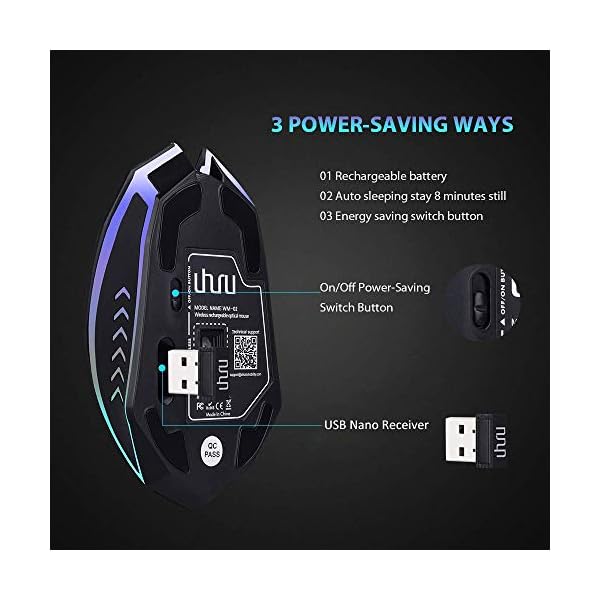 Wireless Gaming Mouse Up to 10000 DPI - Image 5