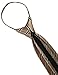 H2H Mens Comfortable Zipper Shine Stripe Patterned Neck Tie Beige OneSize (KMANT0104)