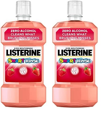 Listerine Smart Rinse Mild Berry Mouthwash 500 Ml (Pack of 2)