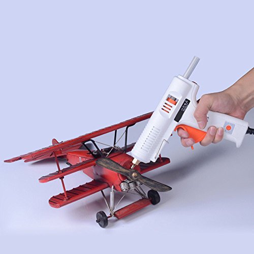 150W Professional Hot Melt Glue Gun, LAFEINA 100-240V Glue Tool 140-220 Degrees Adjustable Temperature Repair Tool