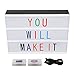 LITENERGY A4 Size Cinematic Light Up Box with Letters and LED Light (Colour Version)