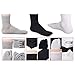 Tinksky Men Elastic Soft Cotton Tabi Toe Socks, 3 Pair (White/Grey/Black), US 5-12