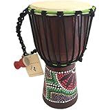 Djembe Drum Bongo Congo African Wood Drum - MED SIZE- 12