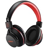 Mpow H1 Bluetooth Headphones Over-Ear, Lightweight Wireless Headset for Sport, Powerful Bass Headphones and Wired Mode for PC/Cell Phones