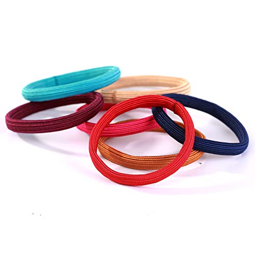 20 Pack: HBY Large Elastics Hair Ties Pony Ponytail Holders for Thick Hair - Stretchy Elastic Hair Bands for Women and Girls
