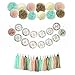 party decorations Mint Gold Glitter Peach Cream Tissue Pom Poms