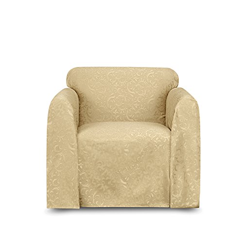 Stylemaster Brianna Jacquard Furniture Throw, Gold Chair