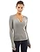 PattyBoutik Women's Notch Neck Cable Sweater