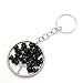 Joya Gift Charm Tree of Life Multicolored Natural Crystal Stone Handmade Circle Keychain Pendant Necklace