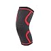 poomoon Knee Compression Sleeve Support, Burgundy - Expand Your Movement + Cross Training Potential - Knee Sleeve for Fitness - Feel Stronger + More Secure - Relieve Strain - 1 Sleeve