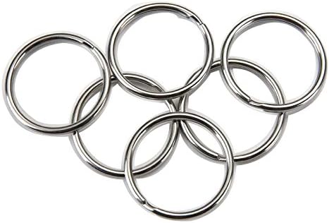 YUANXIA 200Pcs Stainless Curtain Rings Jump Rings Key Rings For Crystal Lamps, Crystal Curtain, Crystal Garland, Necklaces, Keys, Earrings, Jewelry Making and Craft Ideas (15mm)