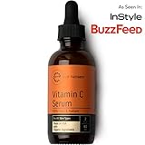 2oz Vitamin C Facial Serum by Eve Hansen - Made in USA with Organic & Natural Ingredients - Top Selling Anti-Aging Serum w/ Hyaluronic Acid & Vit. E - Helps Reduce Wrinkles, Sun Spots & Discoloration