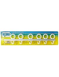 DU BRO Sistema de almacenamiento para pesca Trac A Rod, 2 pies, color plateado blanco