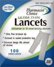 Pharmacist Choice Pull Top 30G Lancets 100s (898302001258)